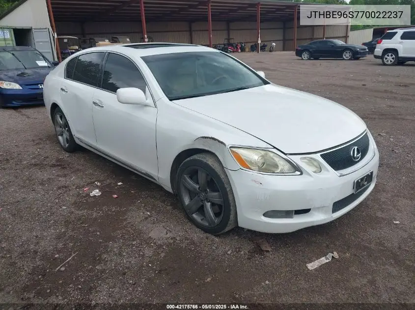 2007 Lexus Gs 350 VIN: JTHBE96S770022237 Lot: 42175766