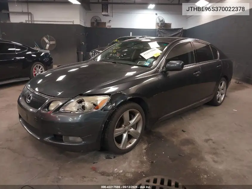 2007 Lexus Gs 350 VIN: JTHBE96S370022378 Lot: 42217586