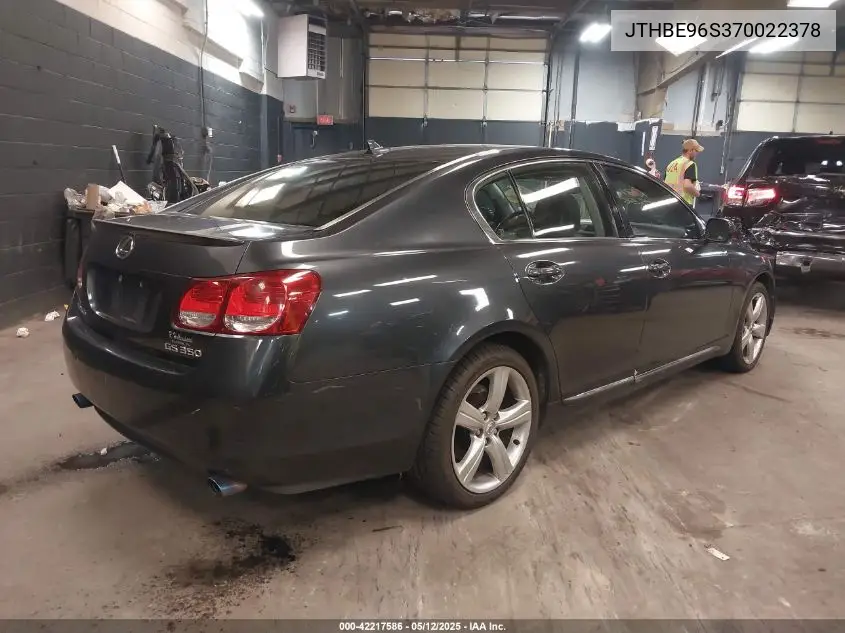 2007 Lexus Gs 350 VIN: JTHBE96S370022378 Lot: 42217586
