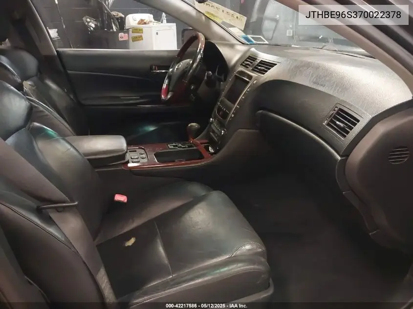 2007 Lexus Gs 350 VIN: JTHBE96S370022378 Lot: 42217586
