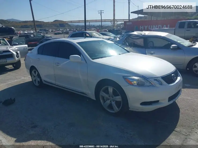2007 Lexus Gs 350 VIN: JTHBE96S670024688 Lot: 42236863