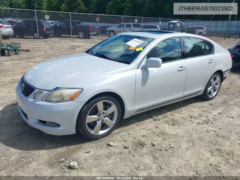2007 Lexus Gs 350 VIN: JTHBE96S570023502 Lot: 42256003