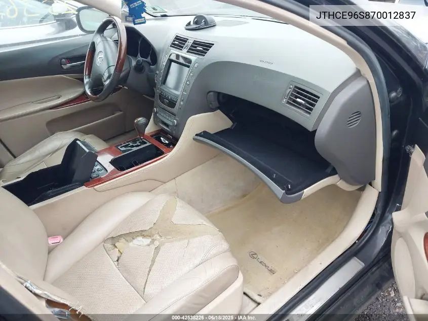 2007 Lexus Gs 350 VIN: JTHCE96S870012837 Lot: 42538226