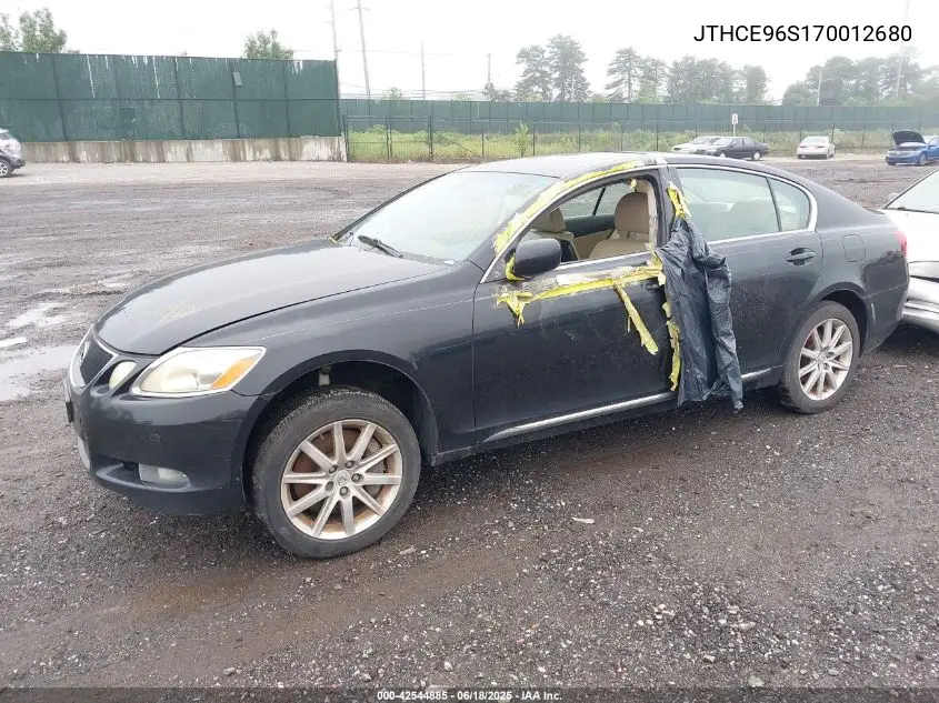 2007 Lexus Gs 350 VIN: JTHCE96S170012680 Lot: 42544885