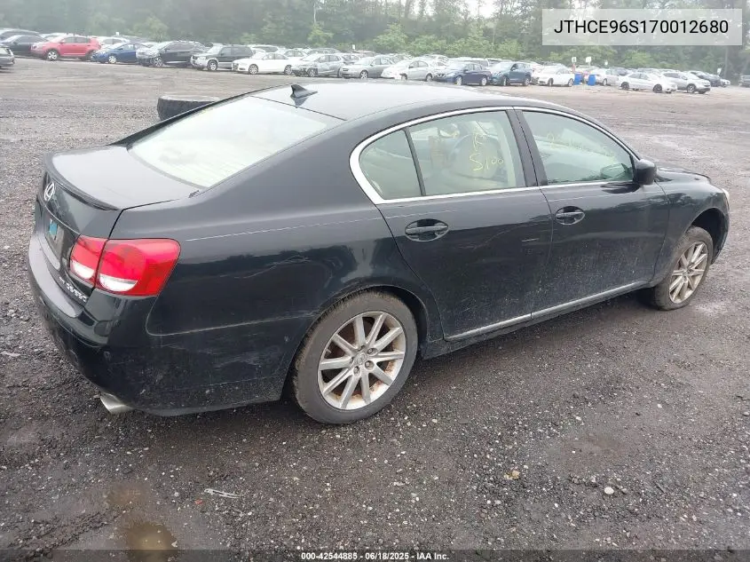 2007 Lexus Gs 350 VIN: JTHCE96S170012680 Lot: 42544885