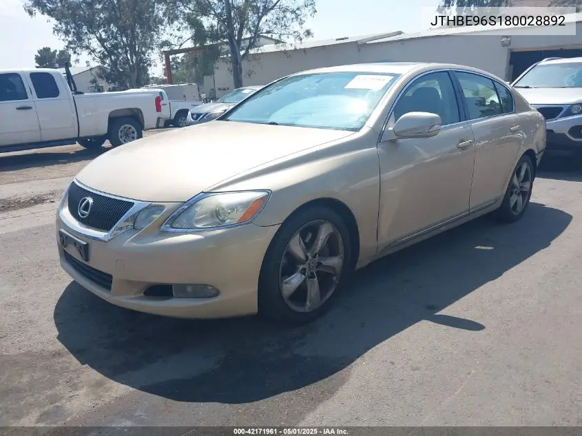 2008 Lexus Gs 350 VIN: JTHBE96S180028892 Lot: 42171961