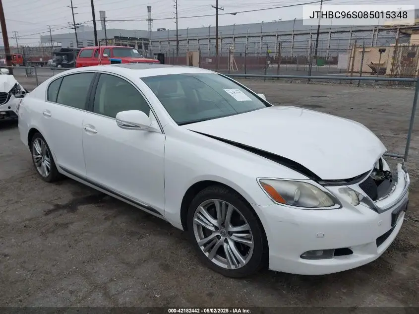 2008 Lexus Gs 450H VIN: JTHBC96S085015348 Lot: 42182442