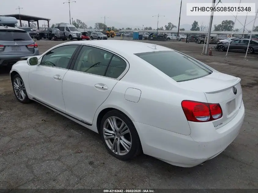 2008 Lexus Gs 450H VIN: JTHBC96S085015348 Lot: 42182442