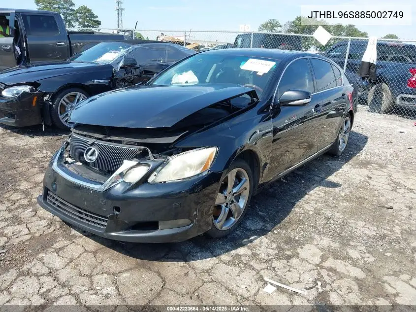2008 Lexus Gs 460 VIN: JTHBL96S885002749 Lot: 42223664