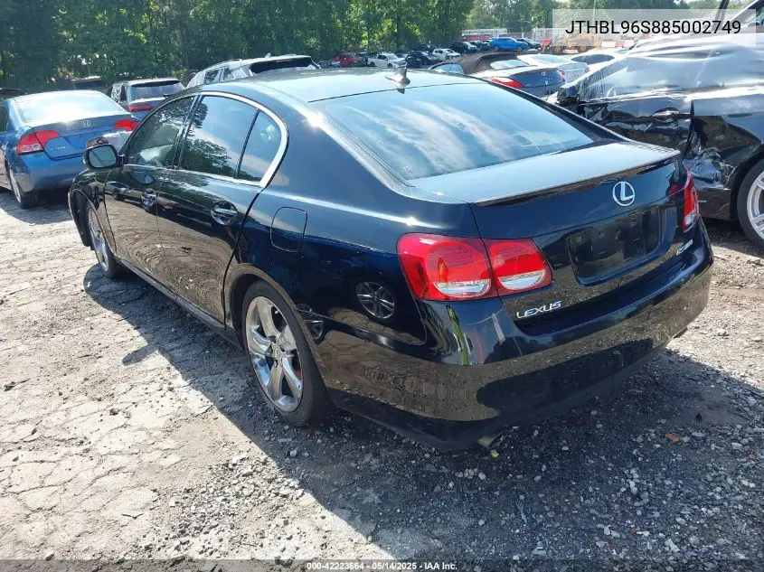 2008 Lexus Gs 460 VIN: JTHBL96S885002749 Lot: 42223664