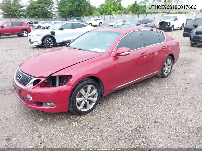 2008 Lexus Gs 350 VIN: JTHCE96S180017606 Lot: 42246713