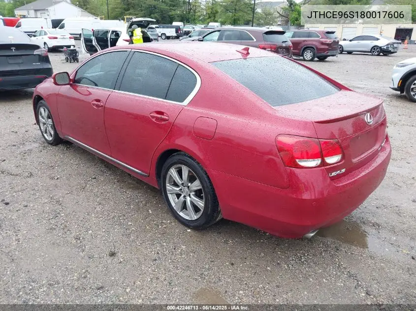 2008 Lexus Gs 350 VIN: JTHCE96S180017606 Lot: 42246713
