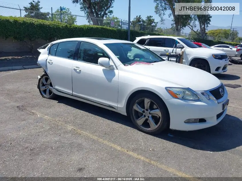 2008 Lexus Gs 350 VIN: JTHBE96S280042008 Lot: 42501311