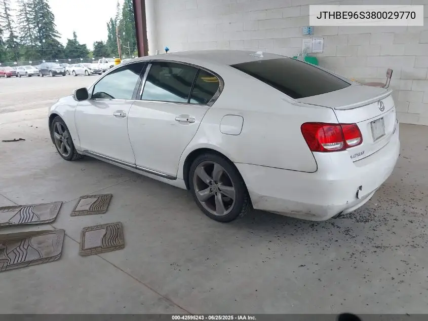 2008 Lexus Gs 350 VIN: JTHBE96S380029770 Lot: 42595243
