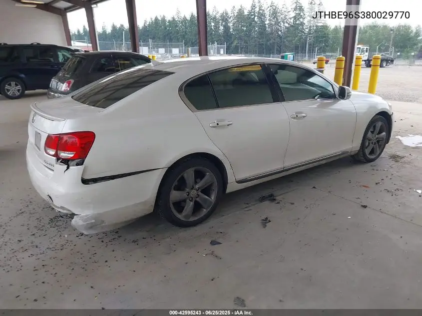 2008 Lexus Gs 350 VIN: JTHBE96S380029770 Lot: 42595243