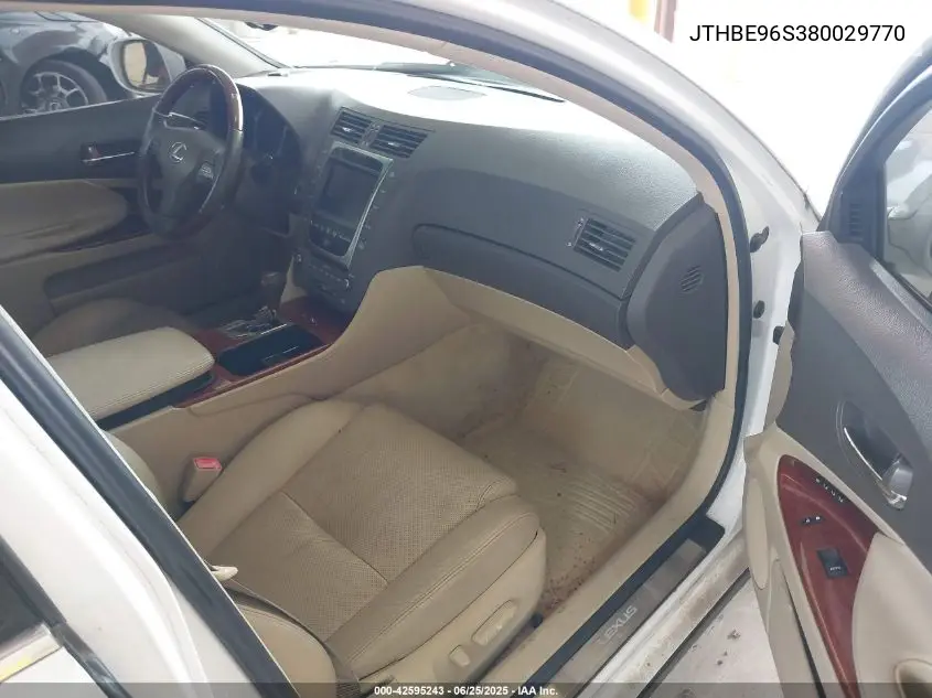 2008 Lexus Gs 350 VIN: JTHBE96S380029770 Lot: 42595243