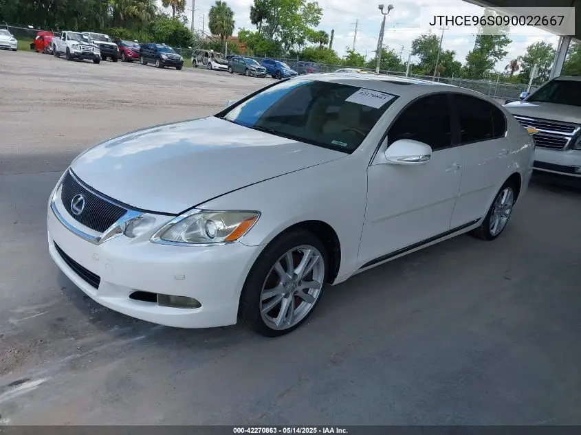 2009 Lexus Gs 350 VIN: JTHCE96S090022667 Lot: 42270863