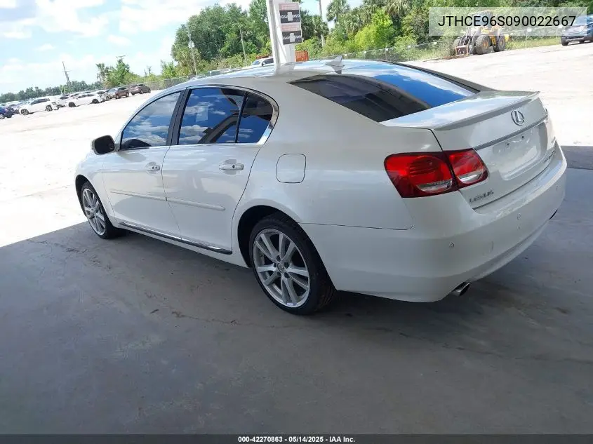2009 Lexus Gs 350 VIN: JTHCE96S090022667 Lot: 42270863