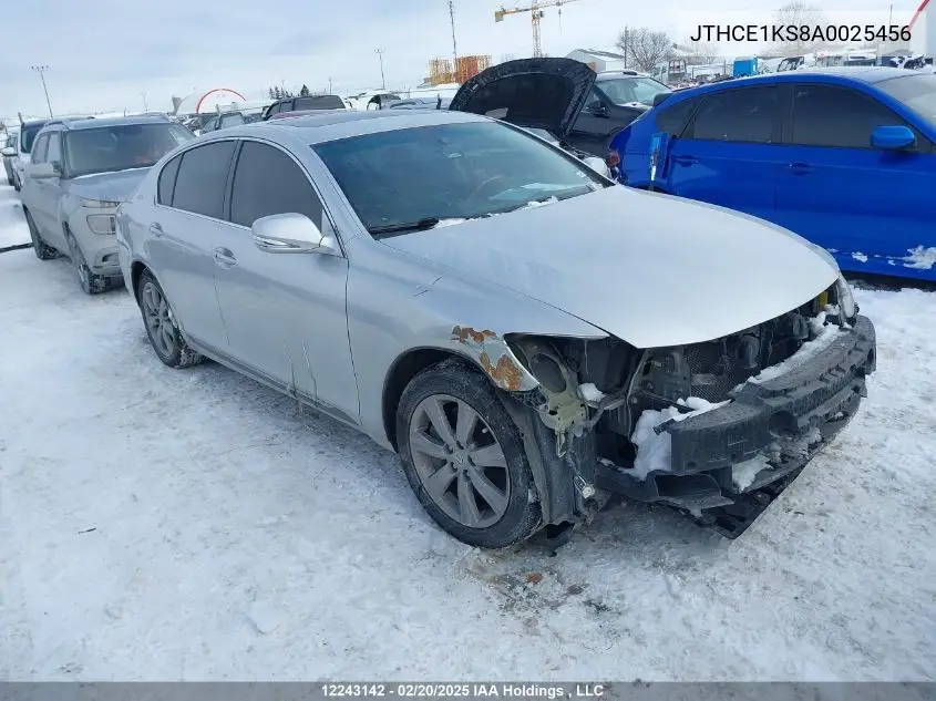 2010 Lexus Gs 350 VIN: JTHCE1KS8A0025456 Lot: 12243142