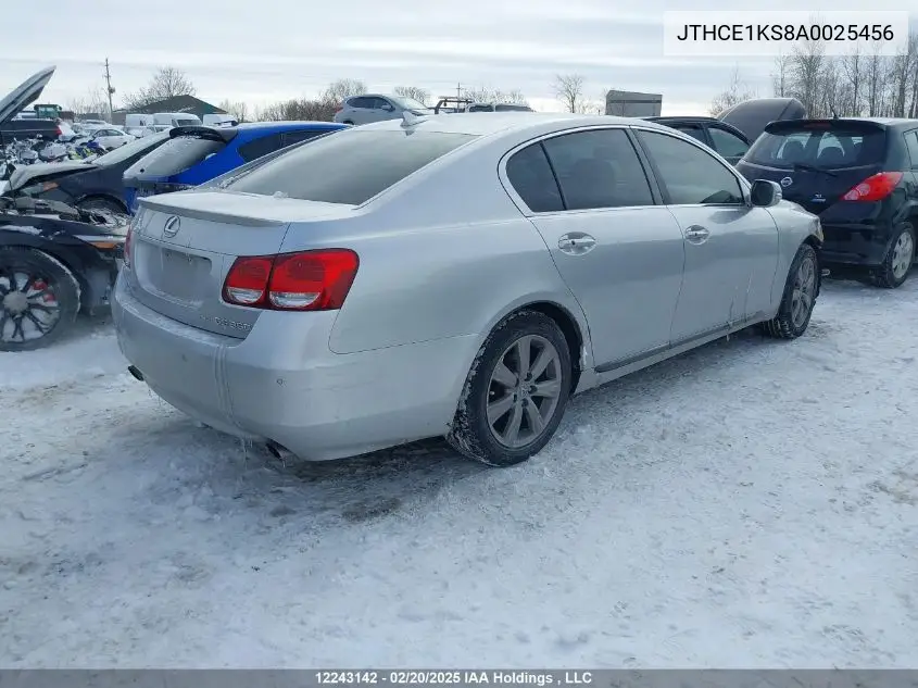 2010 Lexus Gs 350 VIN: JTHCE1KS8A0025456 Lot: 12243142