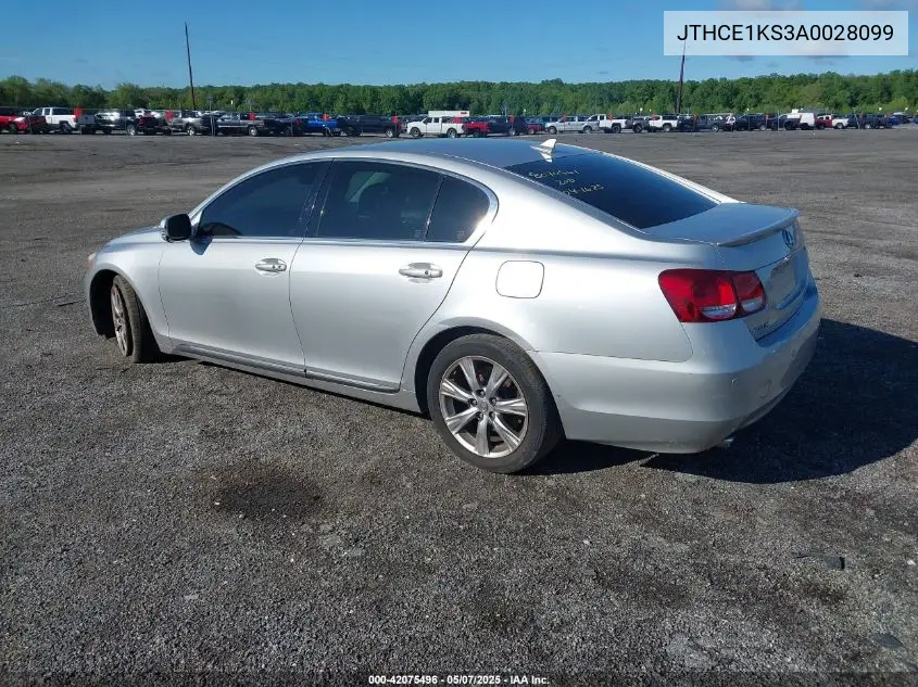 2010 Lexus Gs 350 VIN: JTHCE1KS3A0028099 Lot: 42075496