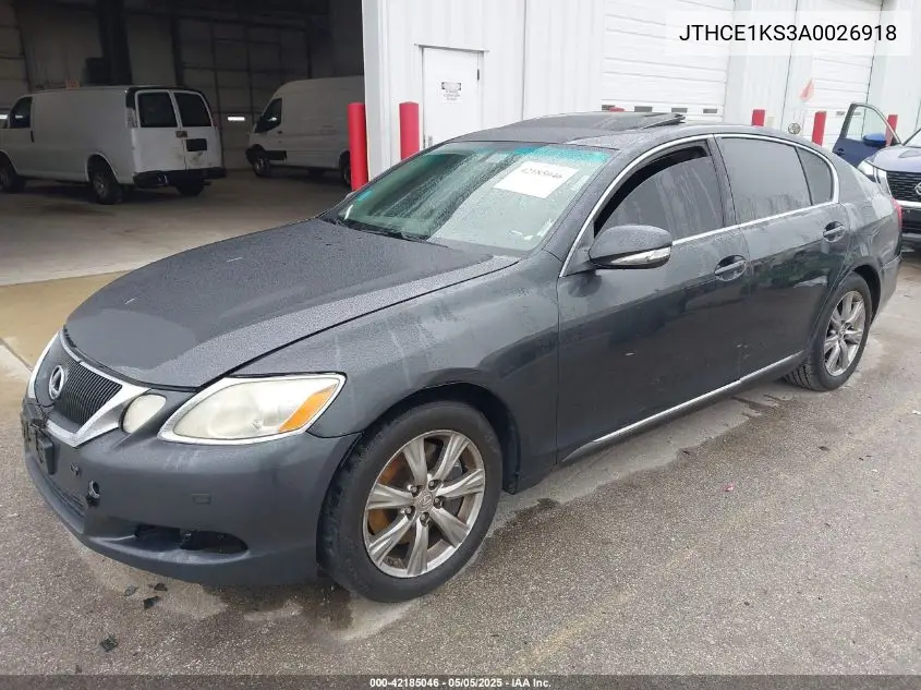2010 Lexus Gs 350 VIN: JTHCE1KS3A0026918 Lot: 42185046