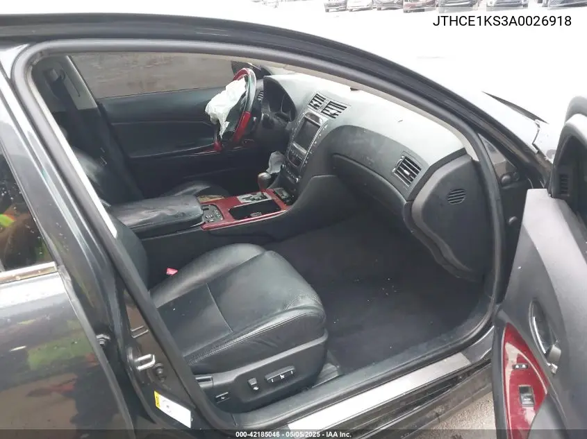 2010 Lexus Gs 350 VIN: JTHCE1KS3A0026918 Lot: 42185046
