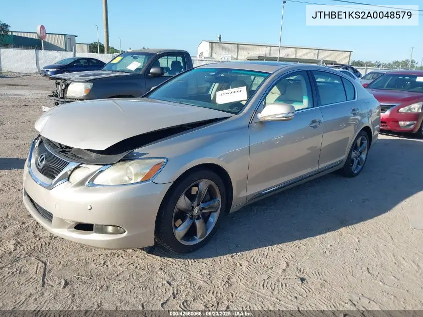2010 Lexus Gs VIN: JTHBE1KS2A0048579 Lot: 42560066