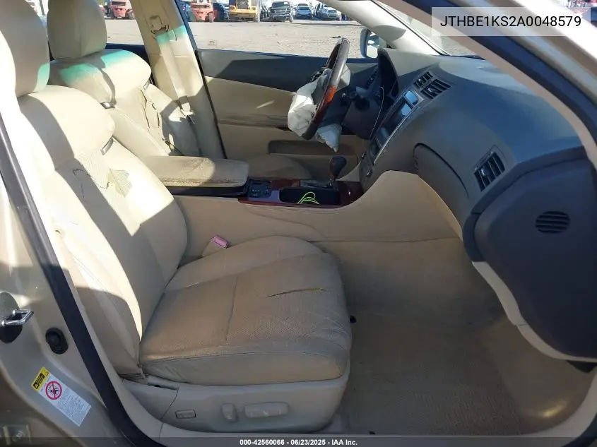 2010 Lexus Gs VIN: JTHBE1KS2A0048579 Lot: 42560066
