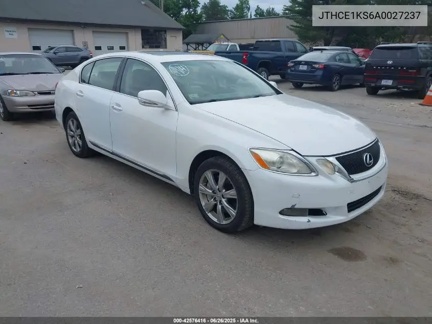 2010 Lexus Gs 350 VIN: JTHCE1KS6A0027237 Lot: 42576416