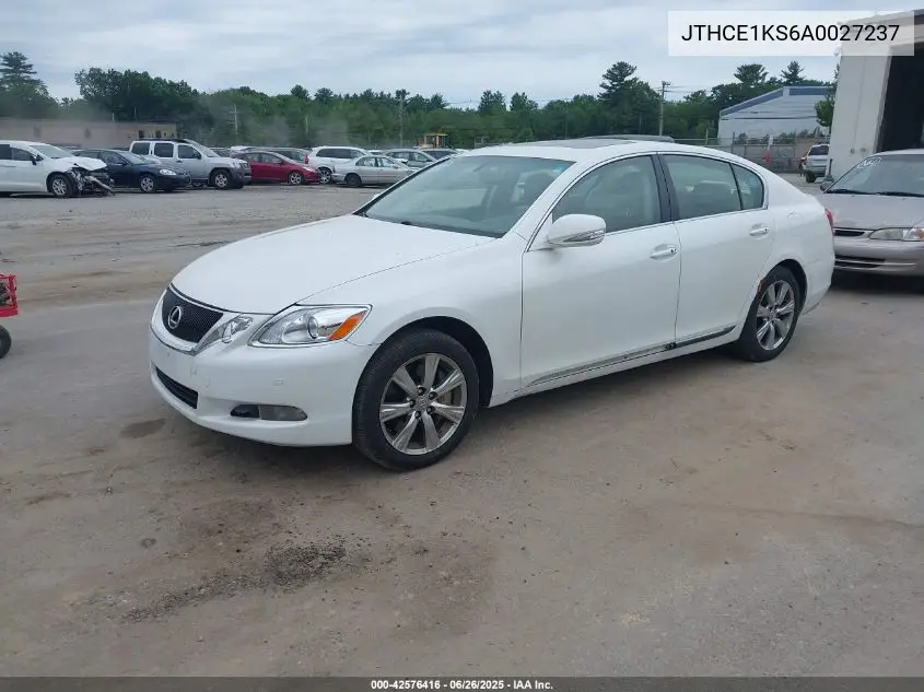 2010 Lexus Gs 350 VIN: JTHCE1KS6A0027237 Lot: 42576416