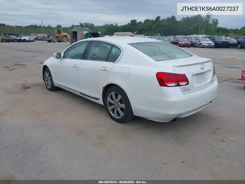 2010 Lexus Gs 350 VIN: JTHCE1KS6A0027237 Lot: 42576416