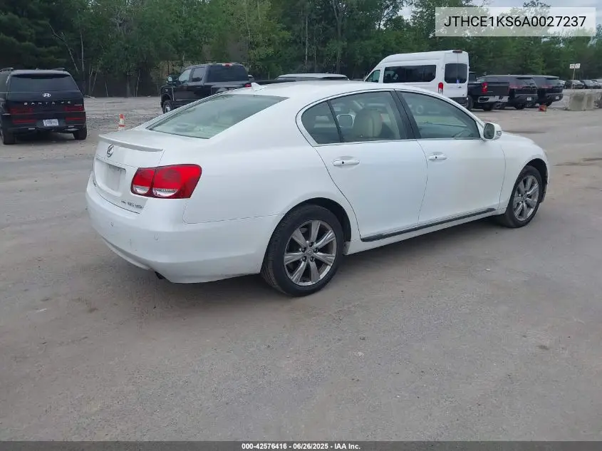 2010 Lexus Gs 350 VIN: JTHCE1KS6A0027237 Lot: 42576416
