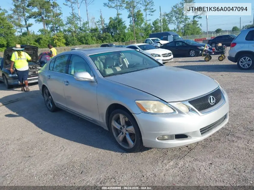 2010 Lexus Gs 350 VIN: JTHBE1KS6A0047094 Lot: 42580896