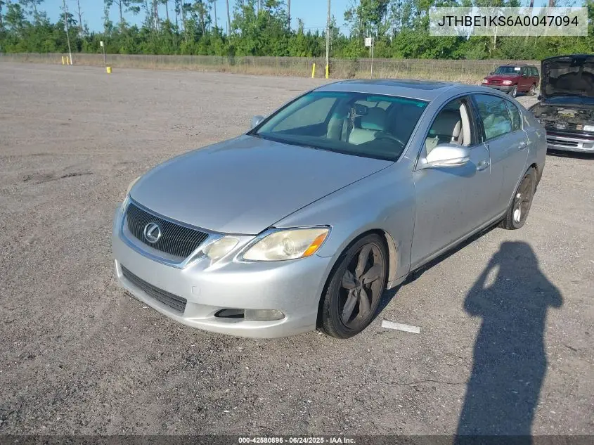 2010 Lexus Gs 350 VIN: JTHBE1KS6A0047094 Lot: 42580896