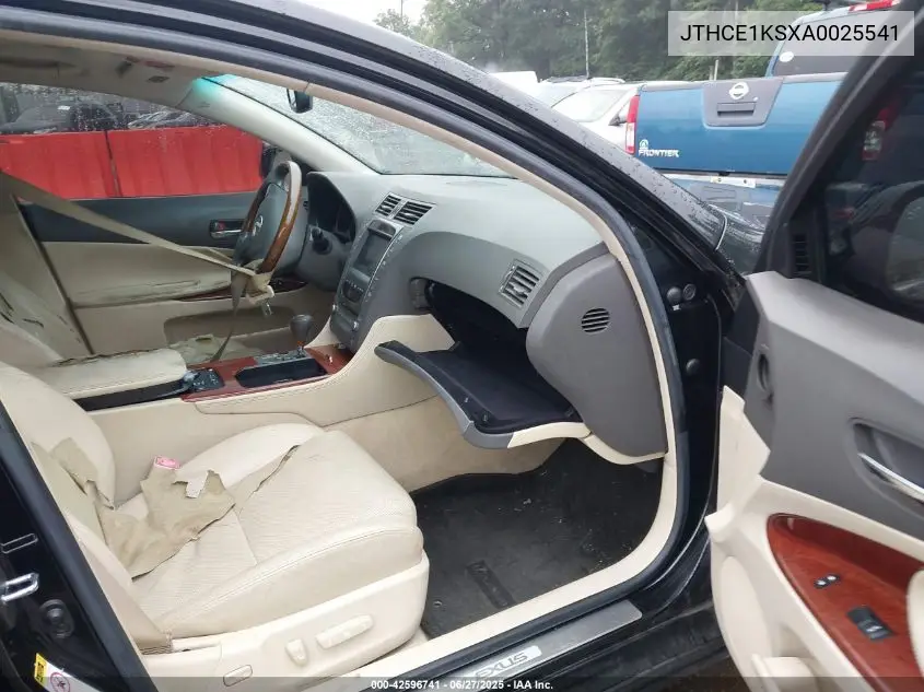 2010 Lexus Gs 350 VIN: JTHCE1KSXA0025541 Lot: 42596741