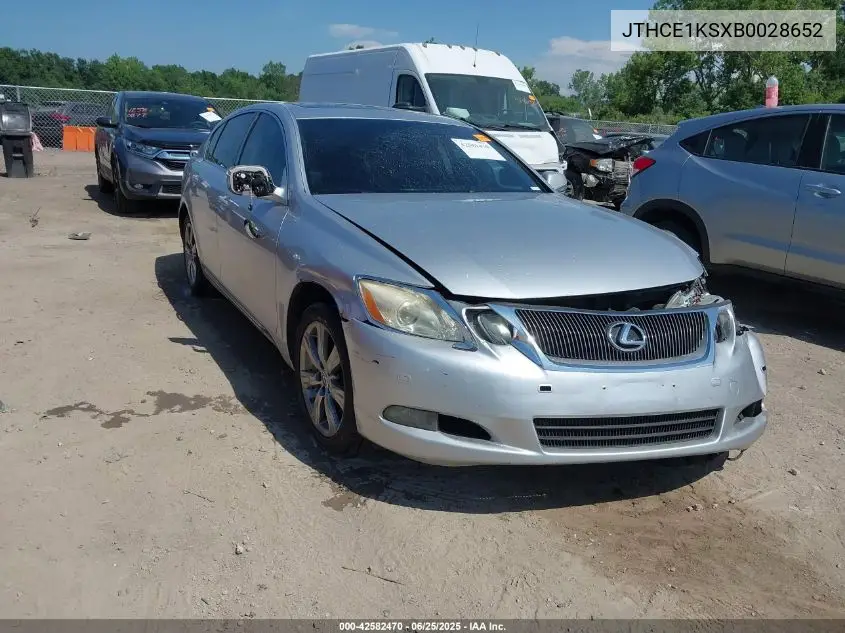 2011 Lexus Gs 350 VIN: JTHCE1KSXB0028652 Lot: 42582470