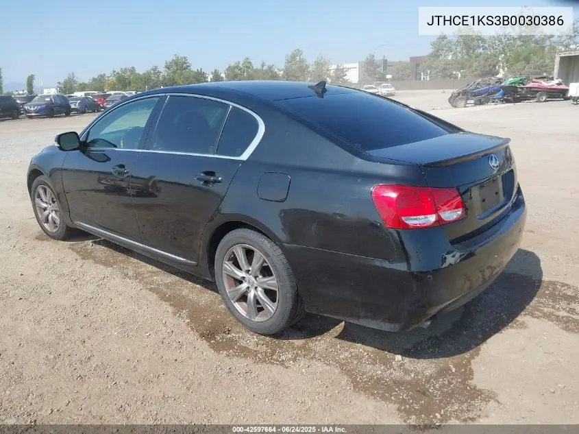 2011 Lexus Gs 350 VIN: JTHCE1KS3B0030386 Lot: 42597664