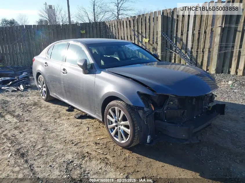 2013 Lexus Gs 350 VIN: JTHCE1BL6D5003858 Lot: 41608019