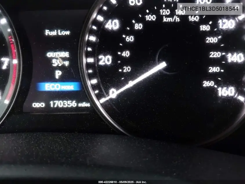 2013 Lexus Gs 350 VIN: JTHCE1BL3D5018544 Lot: 42226810