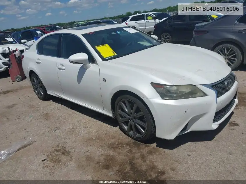 2013 Lexus Gs 350 VIN: JTHBE1BL4D5016006 Lot: 42241852