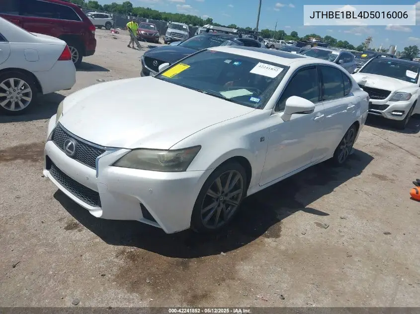 2013 Lexus Gs 350 VIN: JTHBE1BL4D5016006 Lot: 42241852