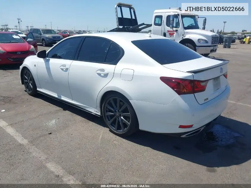 2013 Lexus Gs 350 VIN: JTHBE1BLXD5022666 Lot: 42598832