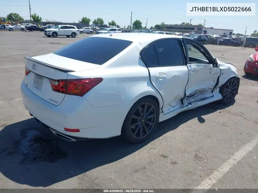 2013 Lexus Gs 350 VIN: JTHBE1BLXD5022666 Lot: 42598832