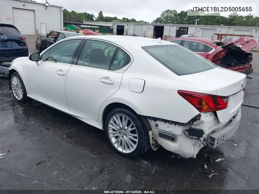 2013 Lexus Gs 350 VIN: JTHCE1BL2D5005655 Lot: 42729264