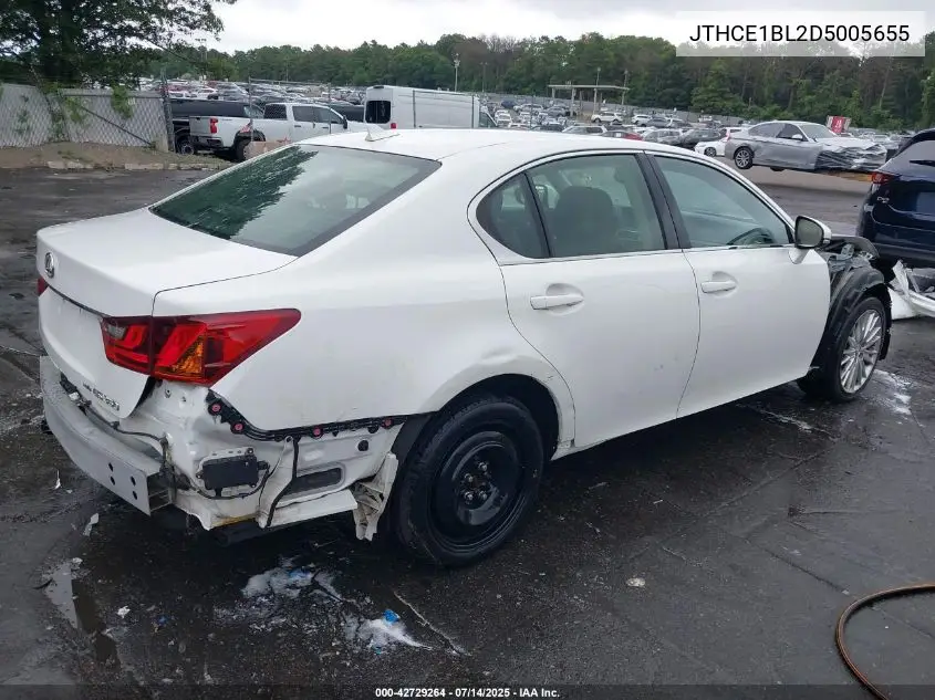 2013 Lexus Gs 350 VIN: JTHCE1BL2D5005655 Lot: 42729264