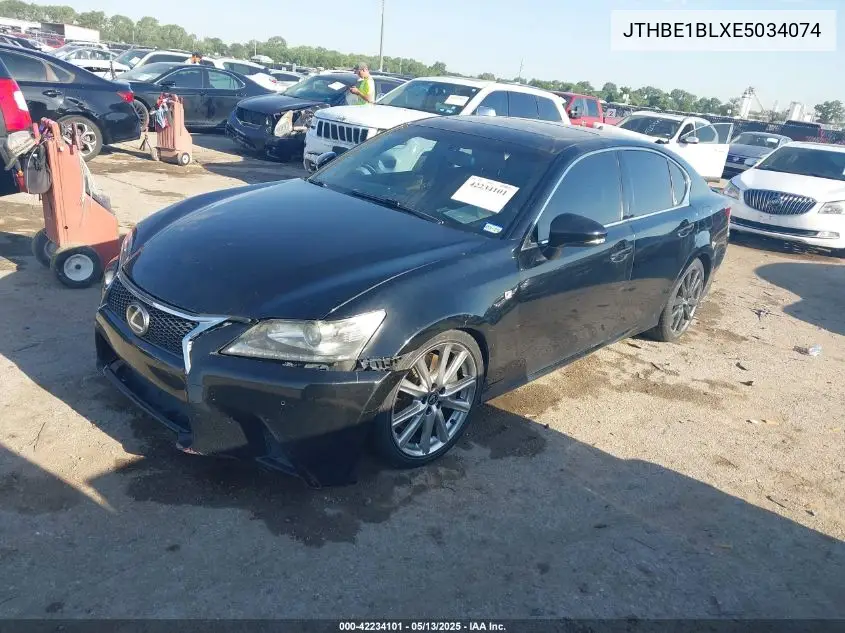 2014 Lexus Gs 350 VIN: JTHBE1BLXE5034074 Lot: 42234101