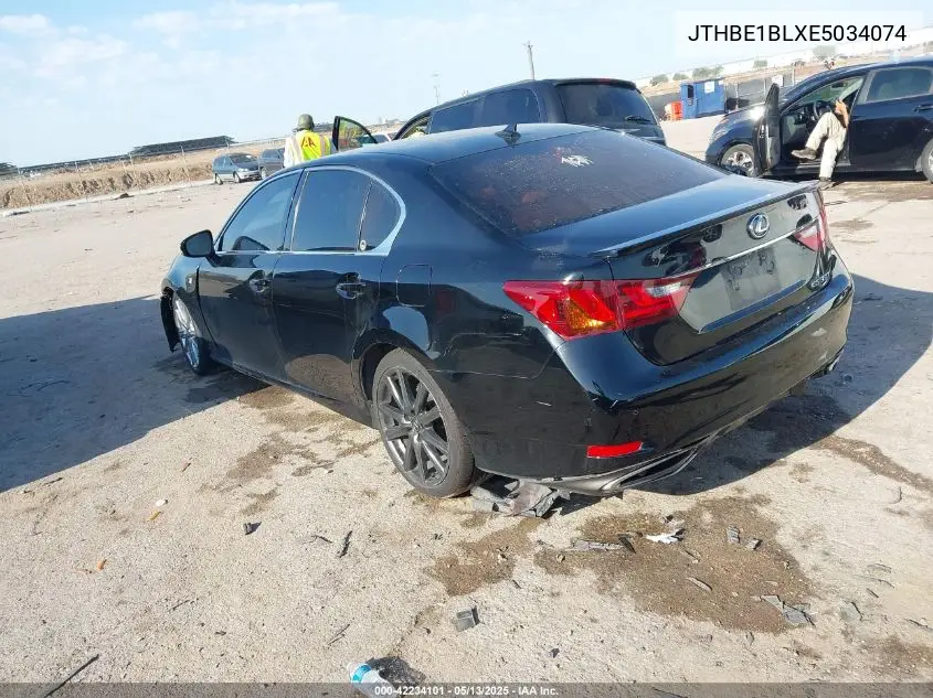 2014 Lexus Gs 350 VIN: JTHBE1BLXE5034074 Lot: 42234101