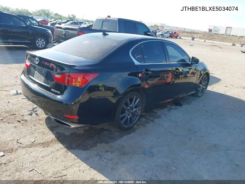 2014 Lexus Gs 350 VIN: JTHBE1BLXE5034074 Lot: 42234101
