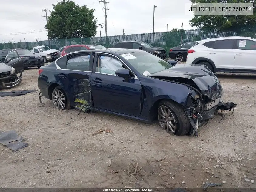 2014 Lexus Gs VIN: JTHCE1BL1E5026028 Lot: 42611767